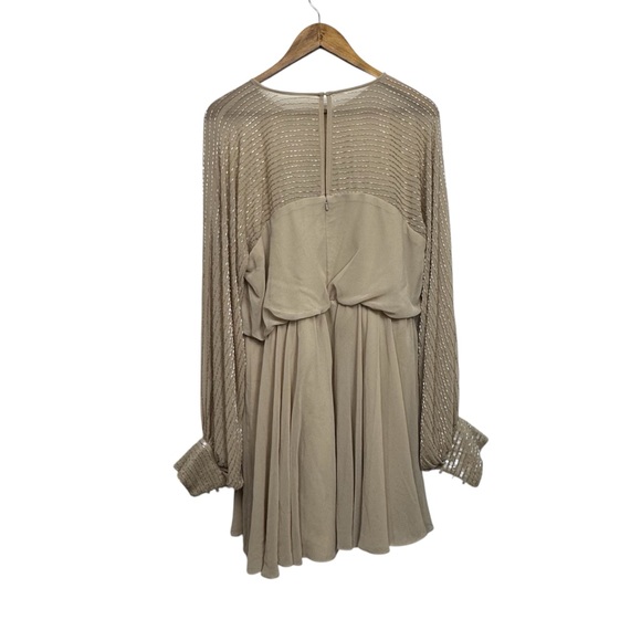 ASOS DESIGN linear yolk embellished mini dress - Picture 3 of 10